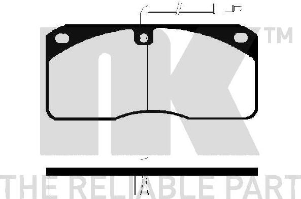 NK 224814 - Kit pastiglie freno, Freno a disco www.autoricambit.com