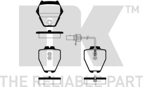 NK 224784 - Kit pastiglie freno, Freno a disco www.autoricambit.com