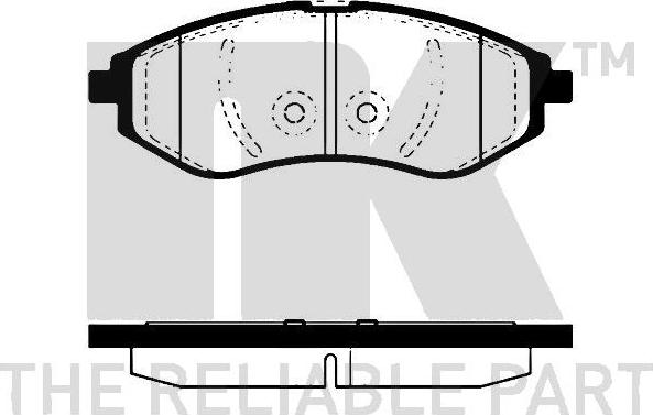 NK 225007 - Kit pastiglie freno, Freno a disco www.autoricambit.com