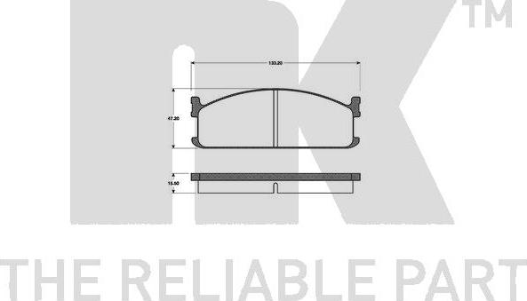 NK 221403 - Kit pastiglie freno, Freno a disco www.autoricambit.com