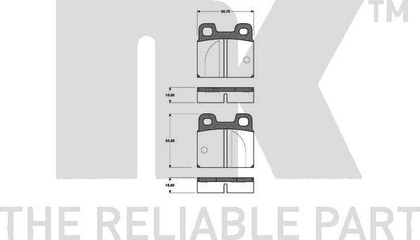 NK 221003 - Kit pastiglie freno, Freno a disco www.autoricambit.com