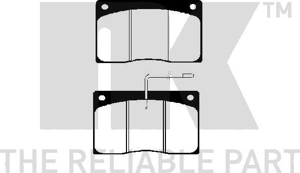 NK 223921 - Kit pastiglie freno, Freno a disco www.autoricambit.com