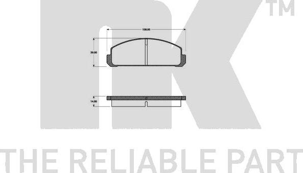 NK 223203 - Kit pastiglie freno, Freno a disco www.autoricambit.com