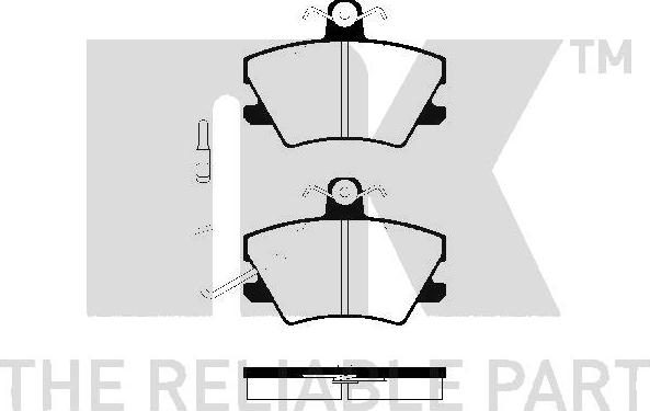 NK 223732 - Kit pastiglie freno, Freno a disco www.autoricambit.com