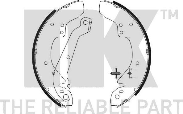 NK 2725358 - Kit freno, freni a tamburo www.autoricambit.com