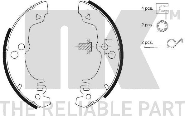 NK 2725282 - Kit freno, freni a tamburo www.autoricambit.com