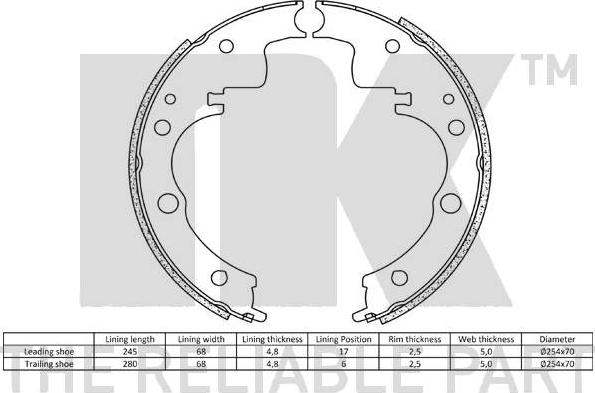 NK 2723477 - Kit freno, freni a tamburo www.autoricambit.com