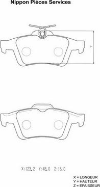 ATE 1330460-7253.2 - Kit pastiglie freno, Freno a disco www.autoricambit.com