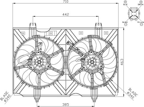 NRF 47942 - Ventola, Raffreddamento motore www.autoricambit.com