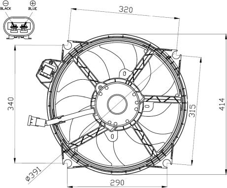 NRF 47965 - Ventola, Raffreddamento motore www.autoricambit.com