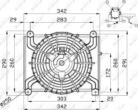 NRF 47668 - Ventola, Raffreddamento motore www.autoricambit.com