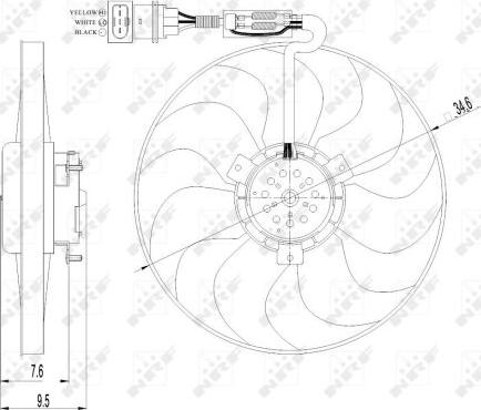 NRF 47064 - Ventola, Raffreddamento motore www.autoricambit.com