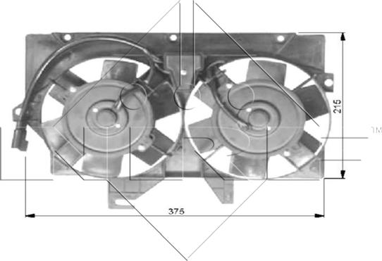 NRF 47036 - Ventola, Raffreddamento motore www.autoricambit.com