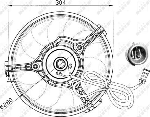 NRF 47023 - Ventola, Raffreddamento motore www.autoricambit.com