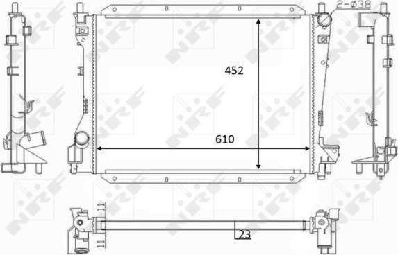 NRF 59050 - Radiatore, Raffreddamento motore www.autoricambit.com