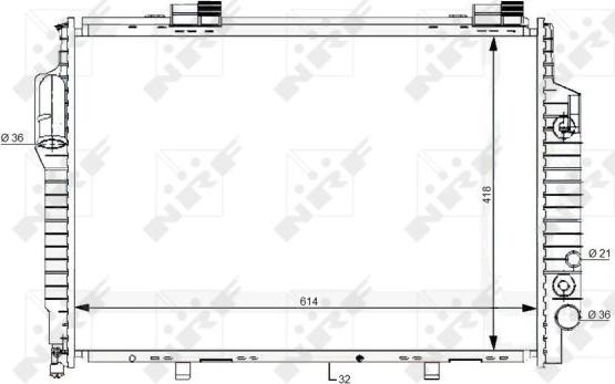 NRF 59111 - Radiatore, Raffreddamento motore www.autoricambit.com