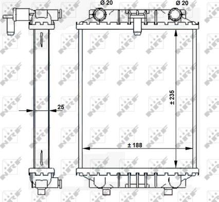 NRF 59183 - Radiatore, Raffreddamento motore www.autoricambit.com