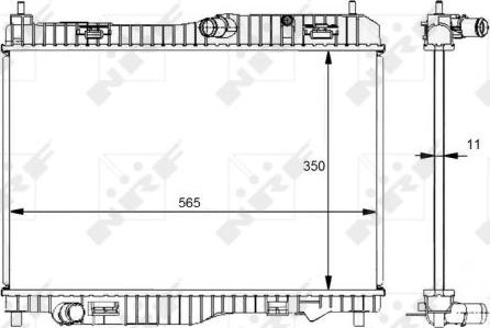 NRF 59138 - Radiatore, Raffreddamento motore www.autoricambit.com