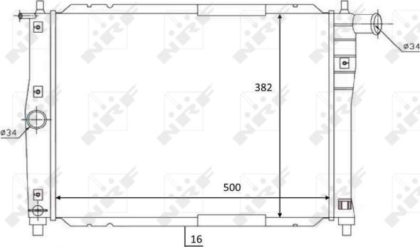 NRF 59122 - Radiatore, Raffreddamento motore www.autoricambit.com