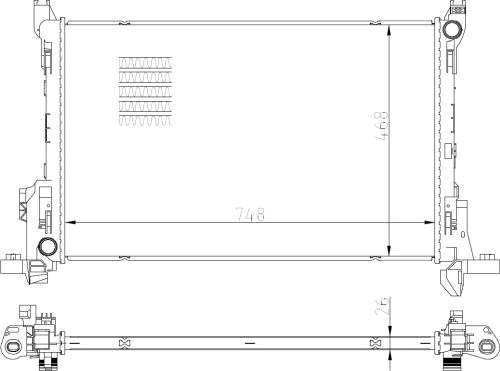 NRF 59295 - Radiatore, Raffreddamento motore www.autoricambit.com