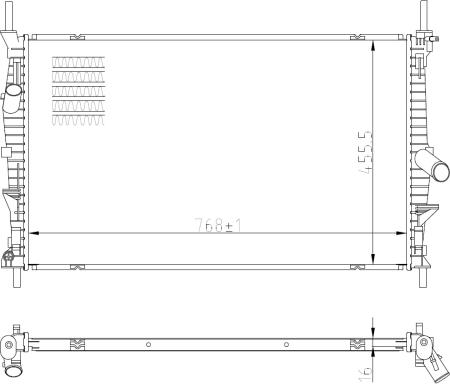 NRF 59293 - Radiatore, Raffreddamento motore www.autoricambit.com