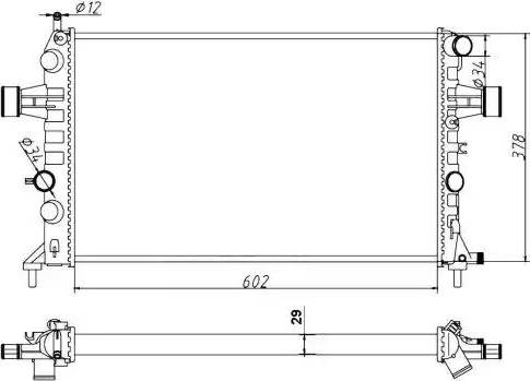 NRF 54668A - Radiatore, Raffreddamento motore www.autoricambit.com