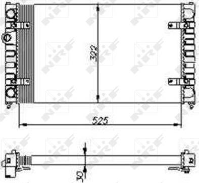 NRF 54688 - Radiatore, Raffreddamento motore www.autoricambit.com
