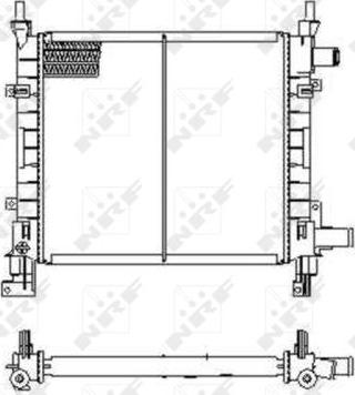 NRF 54671 - Radiatore, Raffreddamento motore www.autoricambit.com