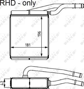 NRF 54226 - Scambiatore calore, Riscaldamento abitacolo www.autoricambit.com