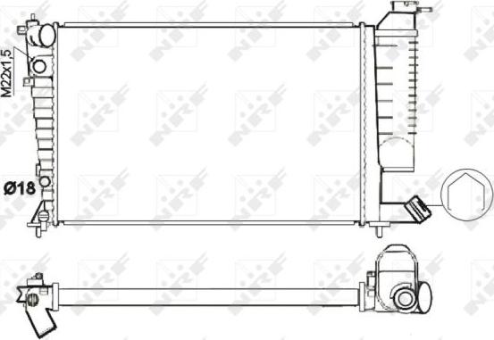 NRF 54716 - Radiatore, Raffreddamento motore www.autoricambit.com