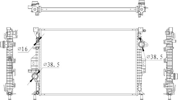 NRF 550006 - Radiatore, Raffreddamento motore www.autoricambit.com