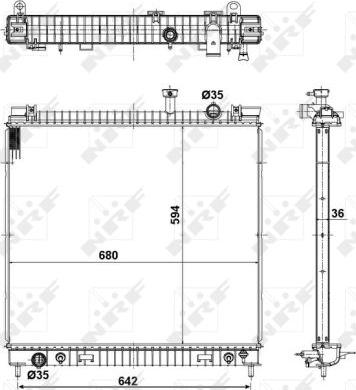 NRF 56082 - Radiatore, Raffreddamento motore www.autoricambit.com