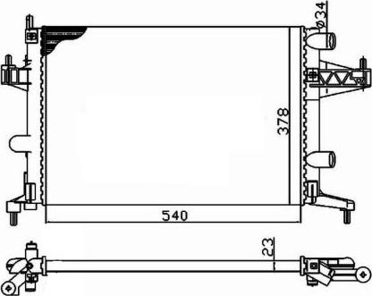 NRF 509596 - Radiatore, Raffreddamento motore www.autoricambit.com