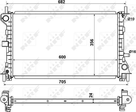 NRF 509638 - Radiatore, Raffreddamento motore www.autoricambit.com