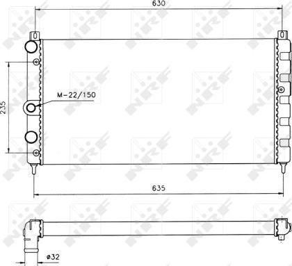 NRF 50560 - Radiatore, Raffreddamento motore www.autoricambit.com