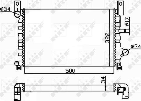 NRF 506224 - Radiatore, Raffreddamento motore www.autoricambit.com