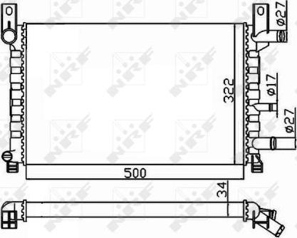 NRF 506220 - Radiatore, Raffreddamento motore www.autoricambit.com