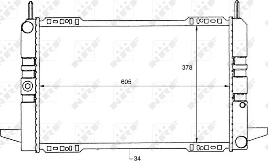 NRF 50111 - Radiatore, Raffreddamento motore www.autoricambit.com