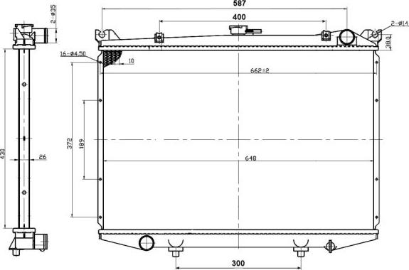 NRF 503492 - Radiatore, Raffreddamento motore www.autoricambit.com