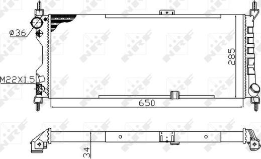 NRF 507522A - Radiatore, Raffreddamento motore www.autoricambit.com