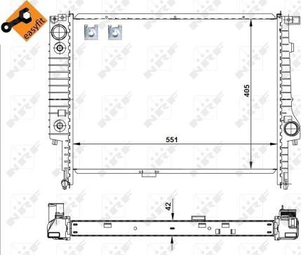 NRF 507619 - Radiatore, Raffreddamento motore www.autoricambit.com