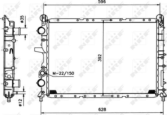 NRF 58995 - Radiatore, Raffreddamento motore www.autoricambit.com