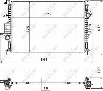 NRF 58499 - Radiatore, Raffreddamento motore www.autoricambit.com