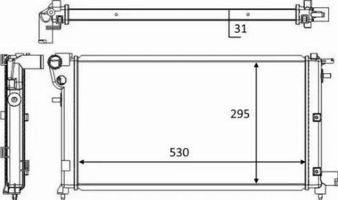 NRF 58465 - Radiatore, Raffreddamento motore www.autoricambit.com