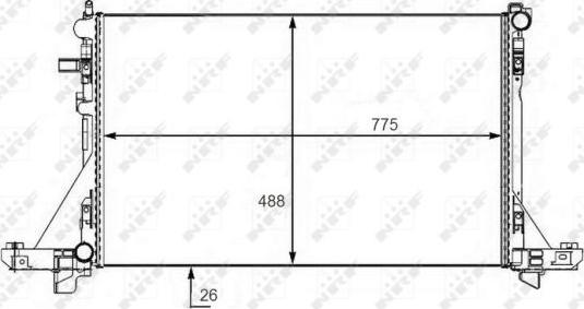 NRF 58481 - Radiatore, Raffreddamento motore www.autoricambit.com