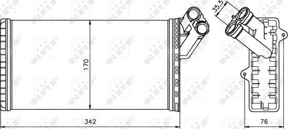 NRF 58066 - Scambiatore calore, Riscaldamento abitacolo www.autoricambit.com