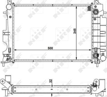 NRF 58109 - Radiatore, Raffreddamento motore www.autoricambit.com