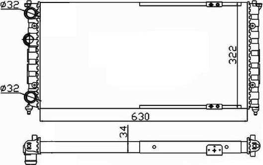 NRF 58135 - Radiatore, Raffreddamento motore www.autoricambit.com