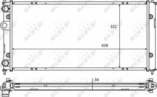 NRF 58386 - Radiatore, Raffreddamento motore www.autoricambit.com