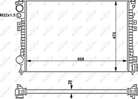 NRF 58262 - Radiatore, Raffreddamento motore www.autoricambit.com